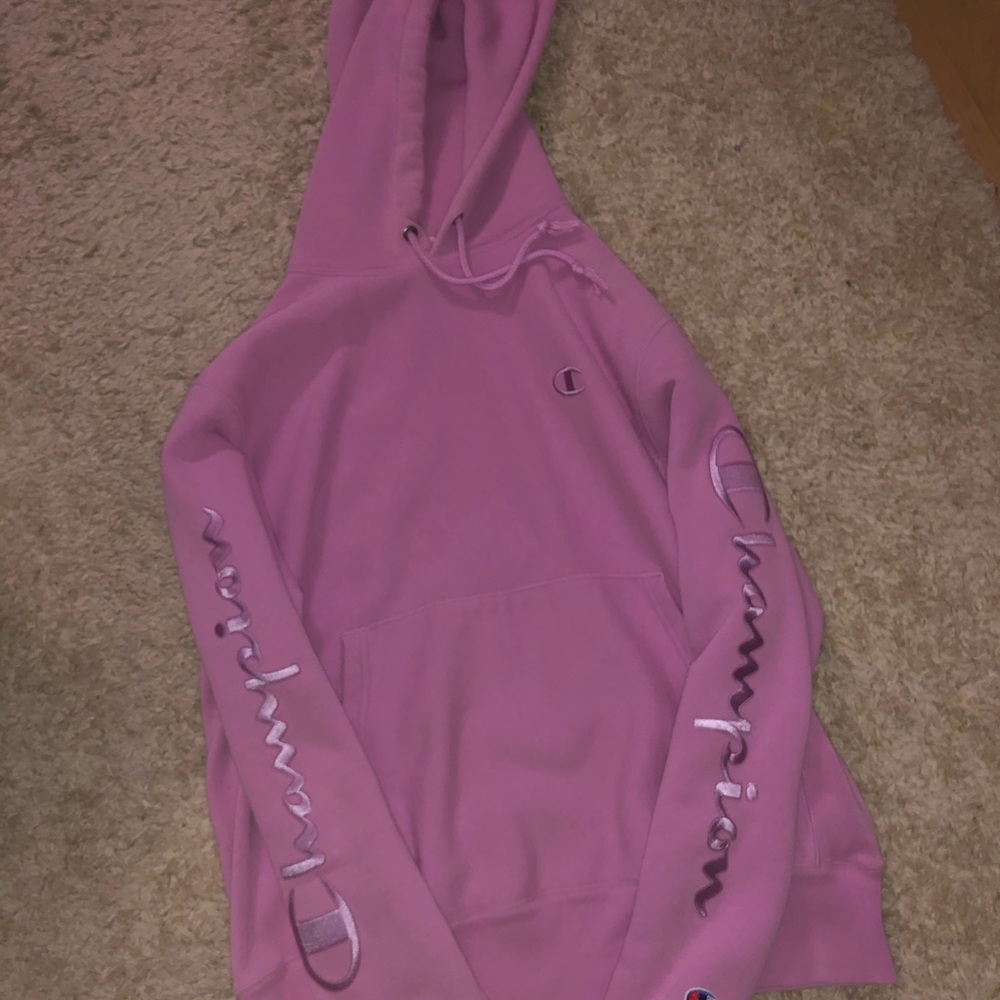 Pink/purple champion hoodie